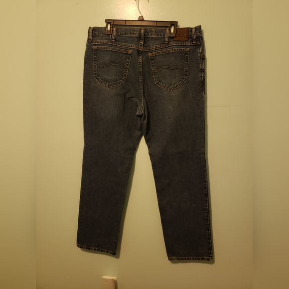 Men's Lee Regular Fit Straight Leg Jeans 40x32 - Picture 2 of 6